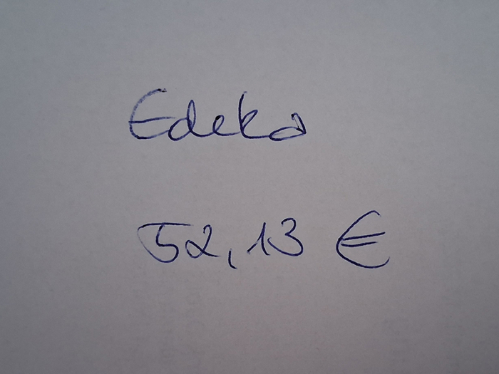 Mein Einkauf - 52,13 €