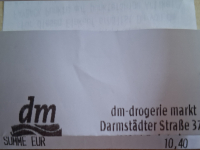 Mein Einkauf - 10,40 €