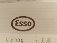 Tankrechnung - 21,80 €