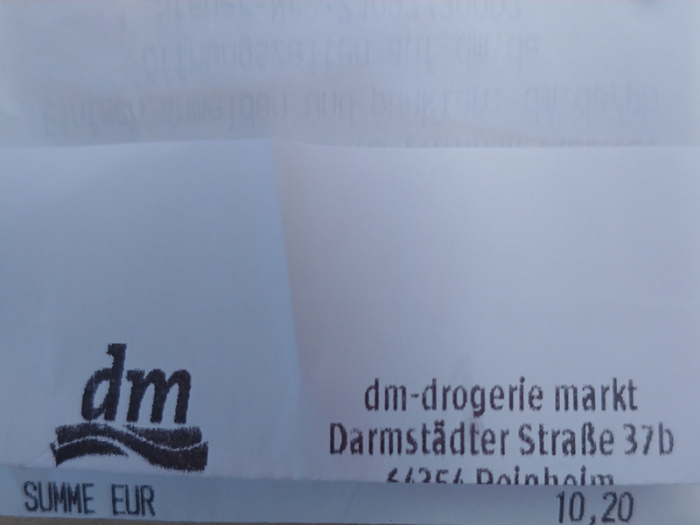 Mein Einkauf - 10,20 €